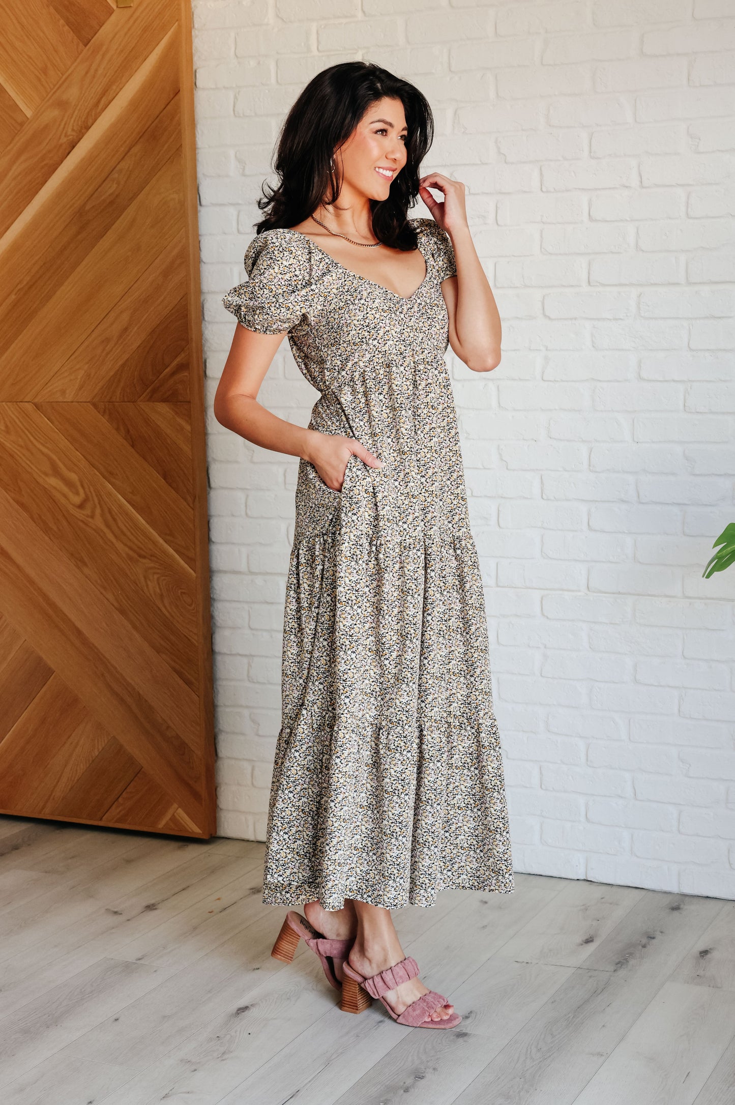 Vestido de mangas abullonadas A Moment of Love