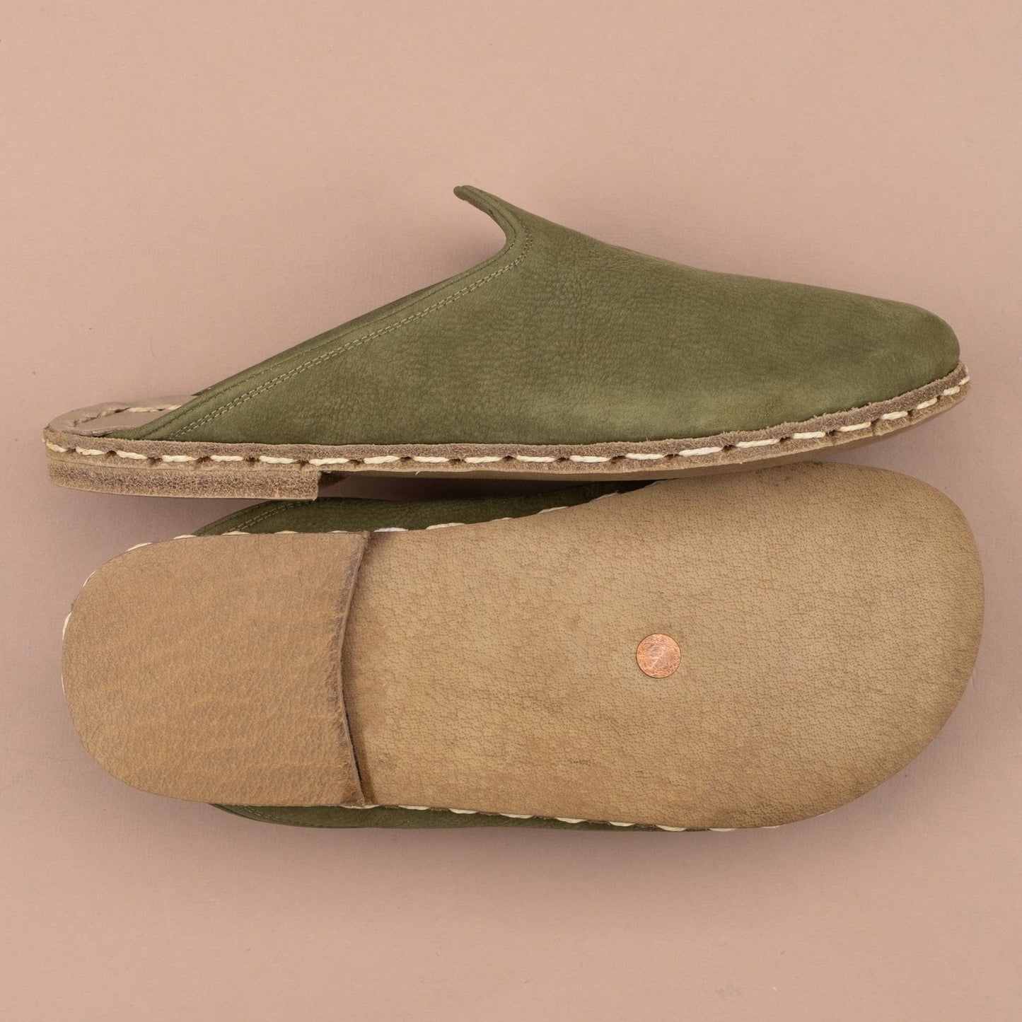 Women's Olive Barefoot Slippers