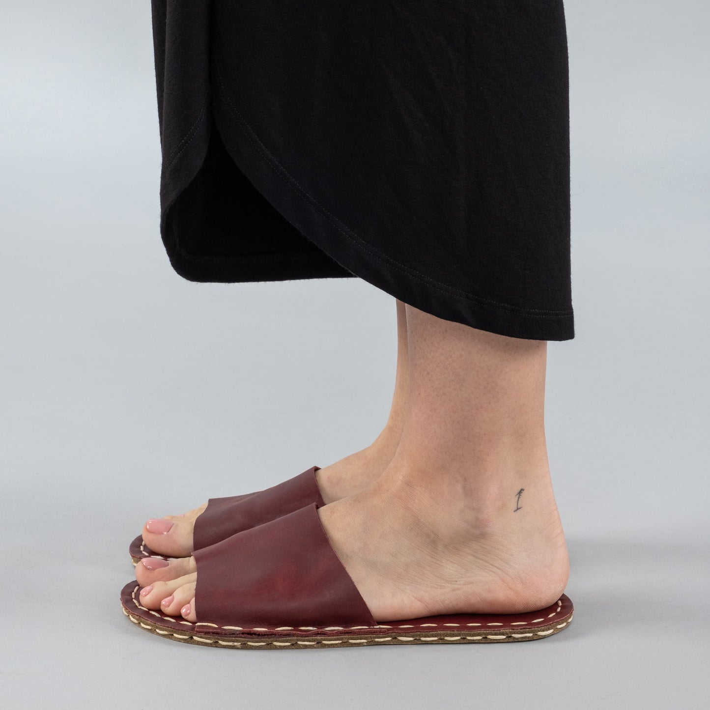 Women's Red Barefoot Slide Sandals