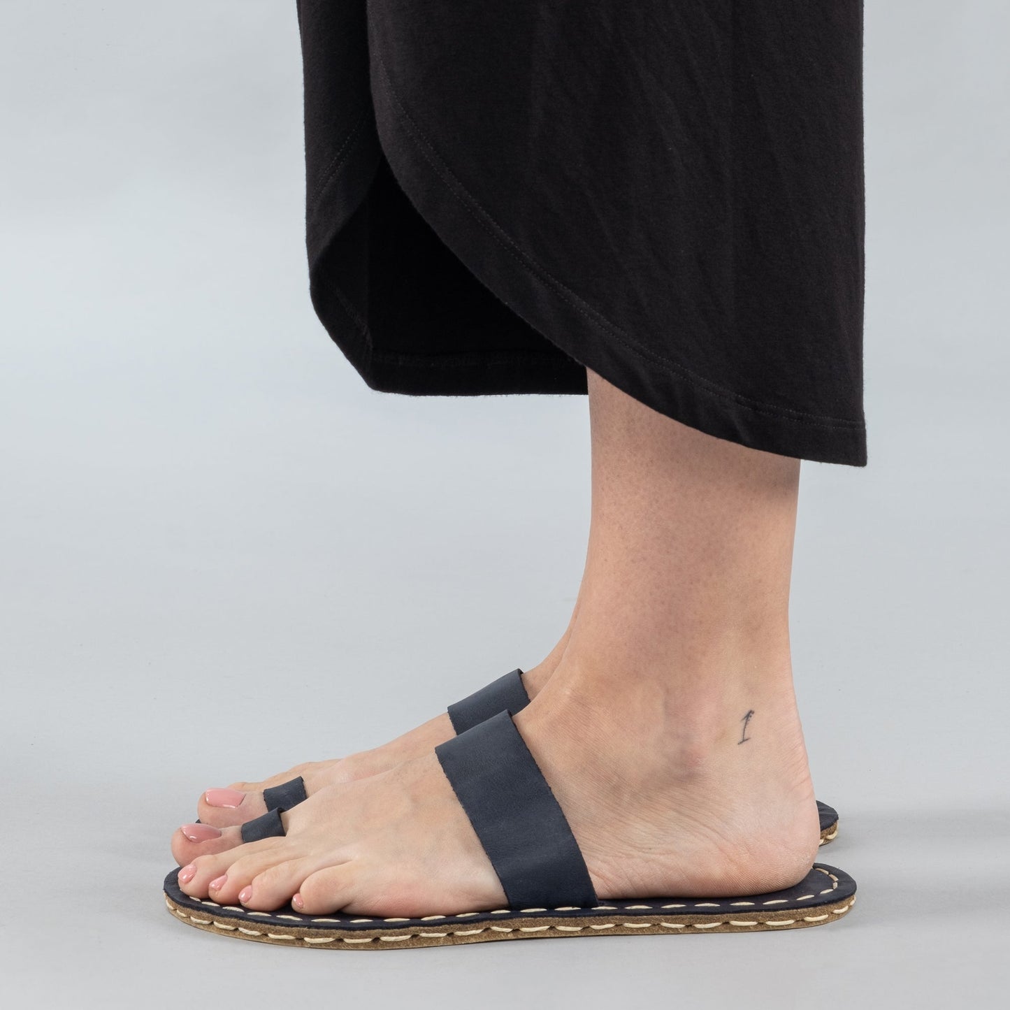 Women's Blue Barefoot Thong Sandals