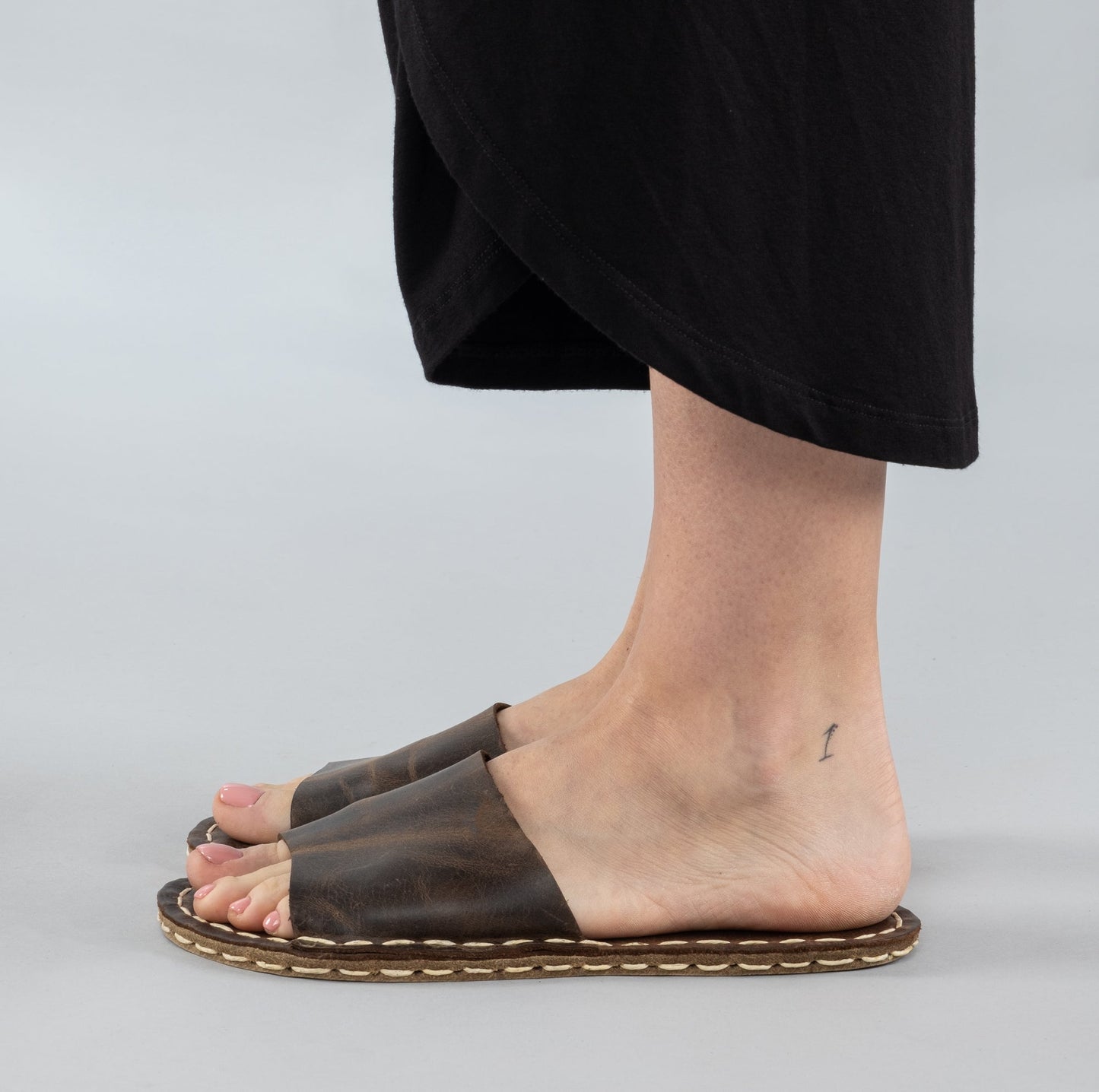 Women's Coffee Barefoot Slide Sandals
