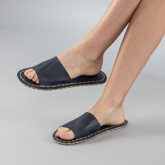 Women's Blue Barefoot Slide Sandals