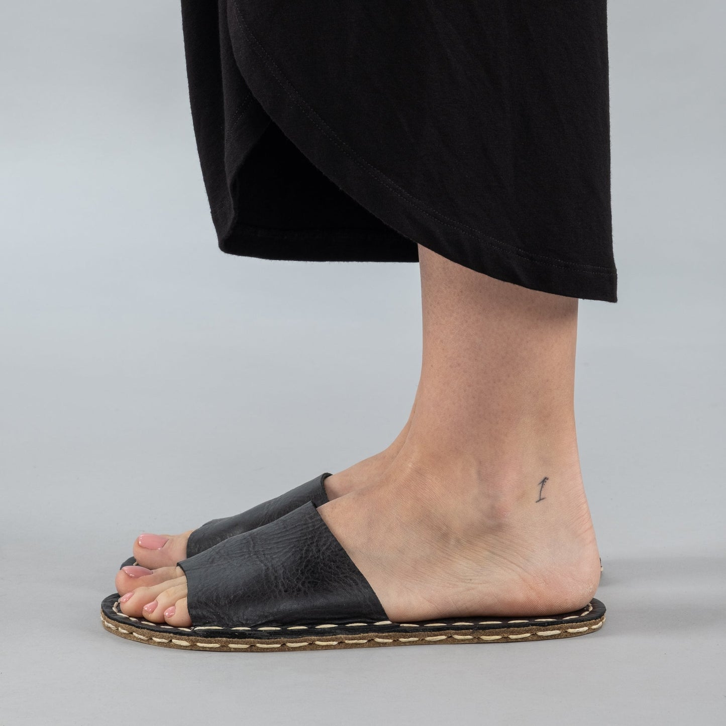 Women's Black Barefoot Slide Sandals