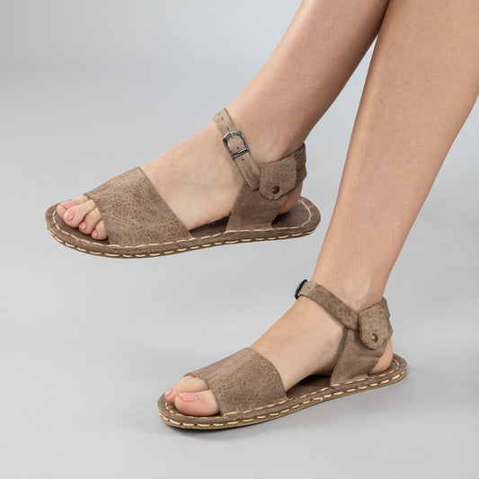 Women's Tan Opened Toe Barefoot Sandals