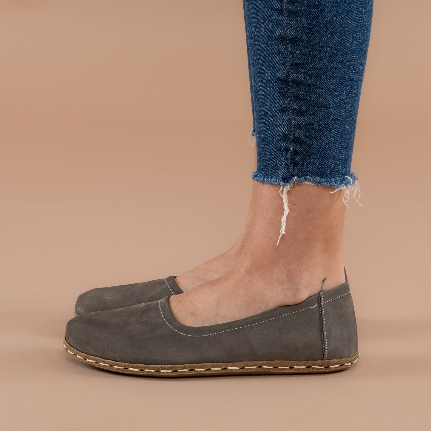 Women's Gray Barefoot Ballet Flats