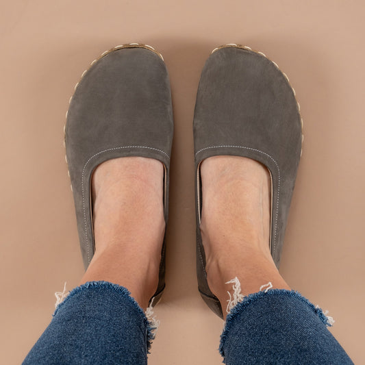 Women's Gray Barefoot Ballet Flats