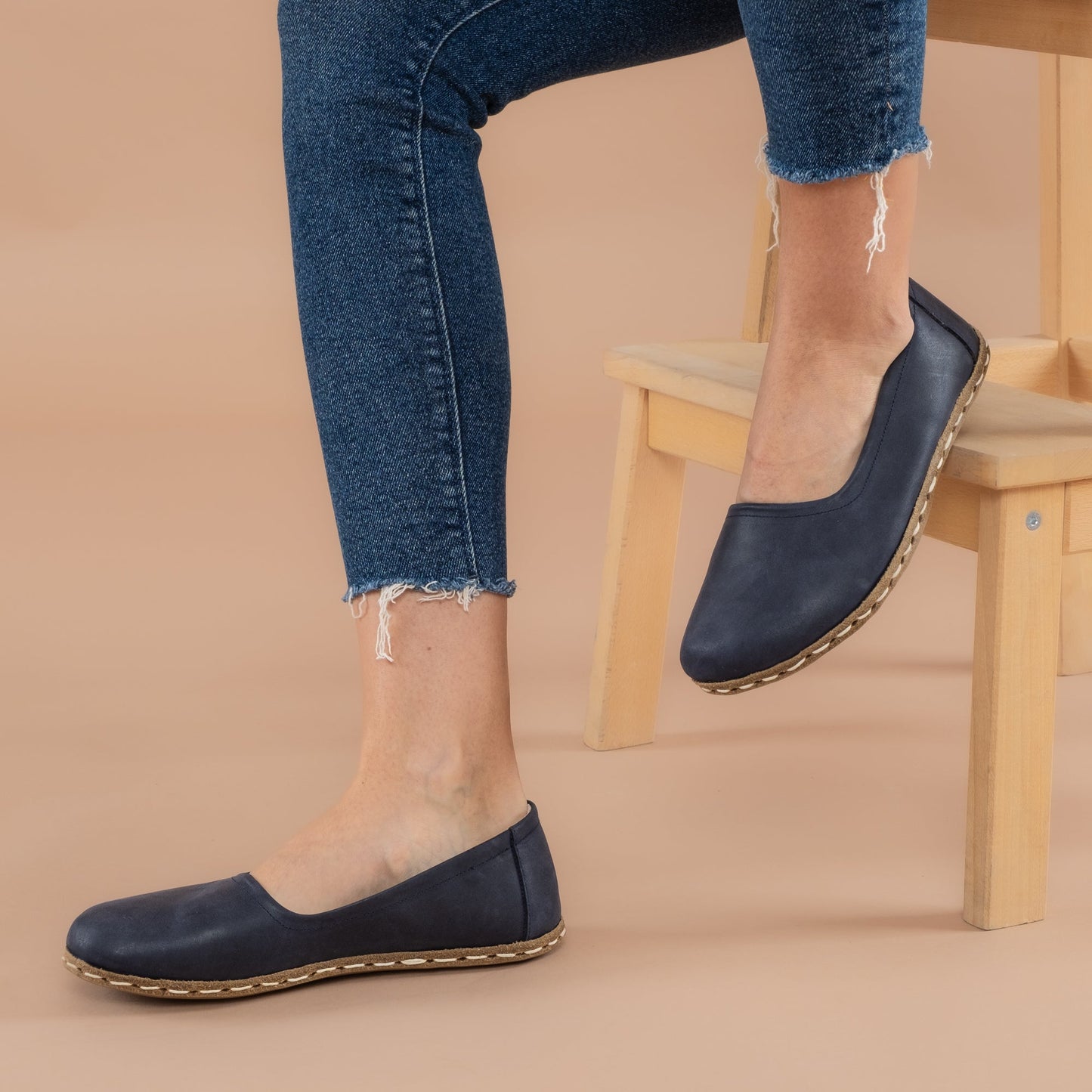 Women's Blue Barefoot Ballet Flats