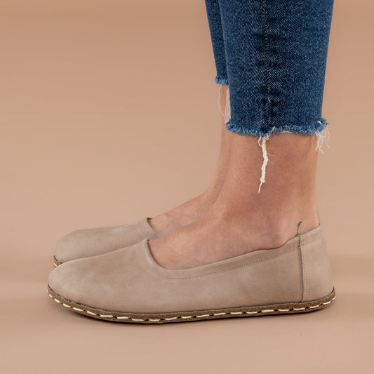 Women's Tan Barefoot Ballet Flats