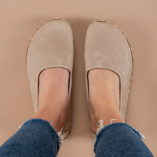Women's Tan Barefoot Ballet Flats