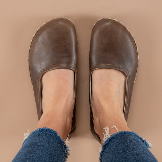 Women's Coffee Brown Barefoot Ballet Flats