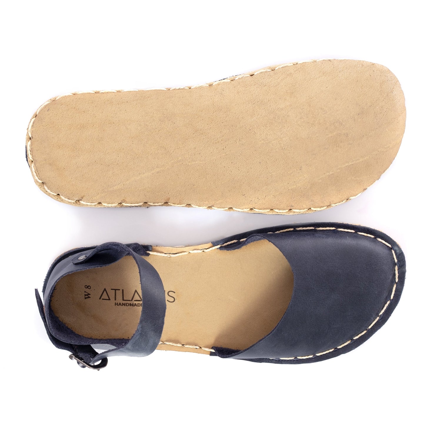 Women's Navy Barefoot Sandals