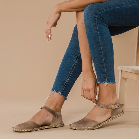Women's Tan Natural Barefoot Sandals