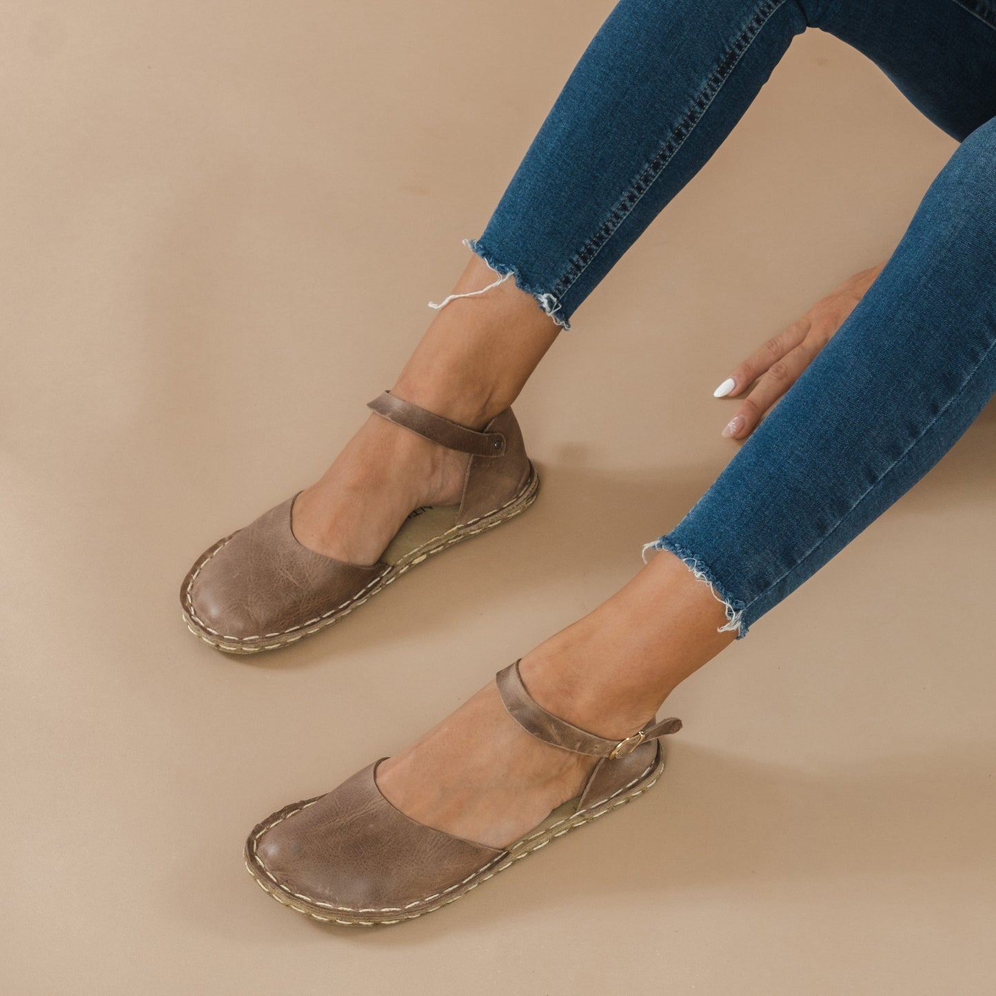 Women's Tan Natural Barefoot Sandals