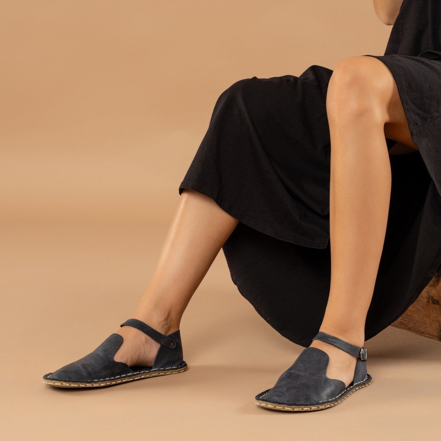 Women's Blue Closed Toe Barefoot Sandals