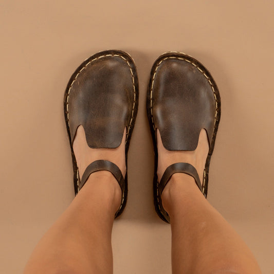 Women's Coffee Closed Toe Barefoot Sandals