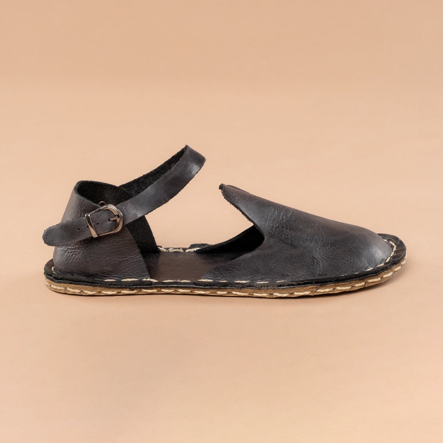 Women's Black Closed Toe Barefoot Sandals