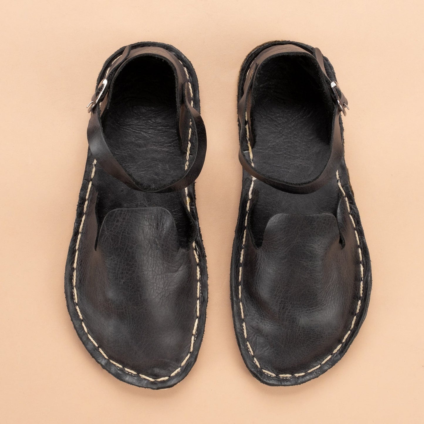 Women's Black Closed Toe Barefoot Sandals