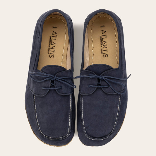 Women's Navy Nubuck Dock Shoes
