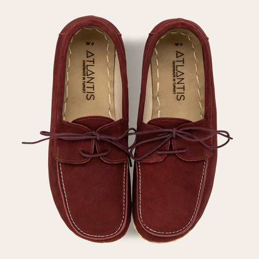 Women's Burgundy Dock Shoes