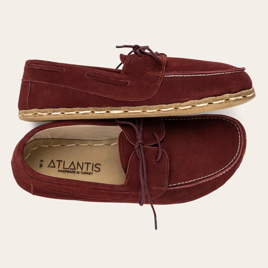 Men's Burgundy Dock Shoes