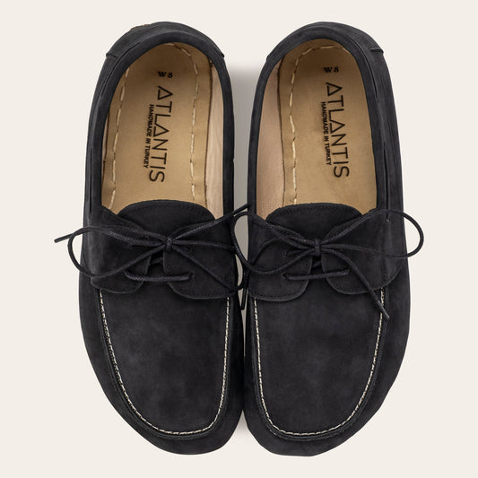 Men's Black Nubuck Dock Shoes