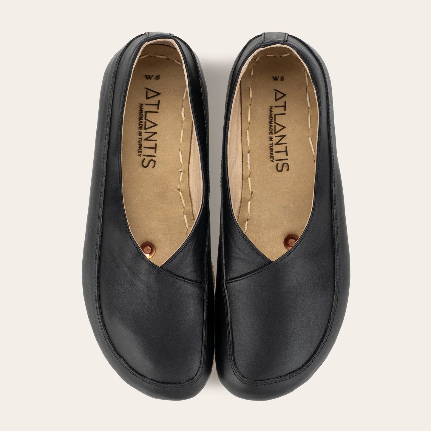 Women's Black Barefoot Cross Ballet Flats
