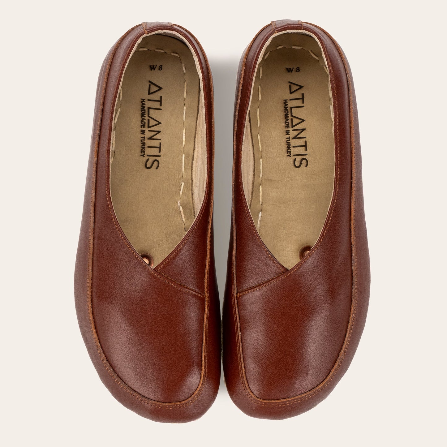 Women's Peru Brown Barefoot Cross Ballet Flats