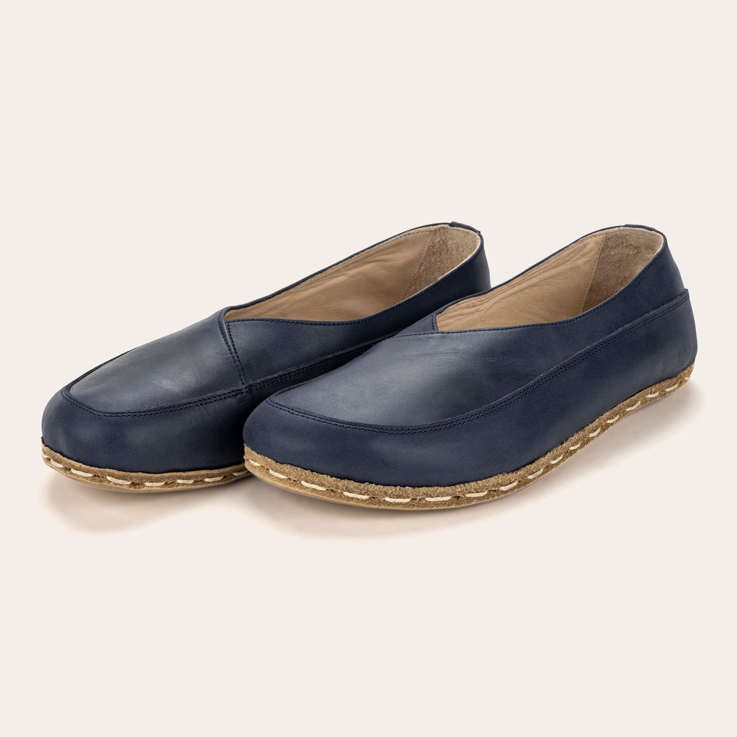 Women's Blue Barefoot Cross Ballet Flats