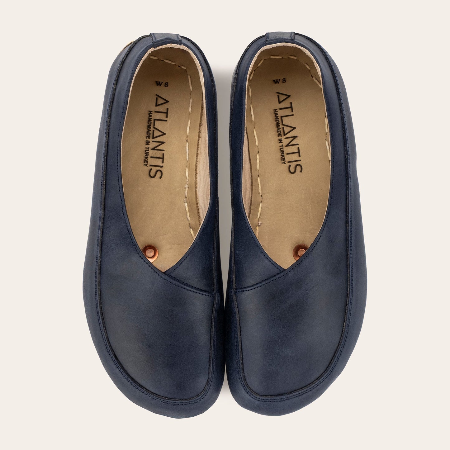 Women's Blue Barefoot Cross Ballet Flats