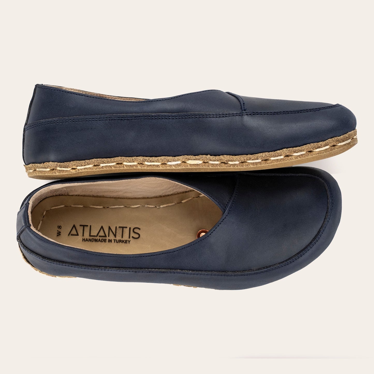 Women's Blue Barefoot Cross Ballet Flats