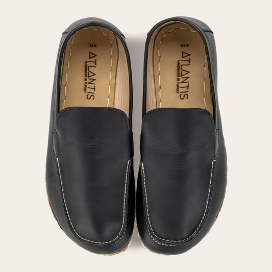 Men's Black Moccasins