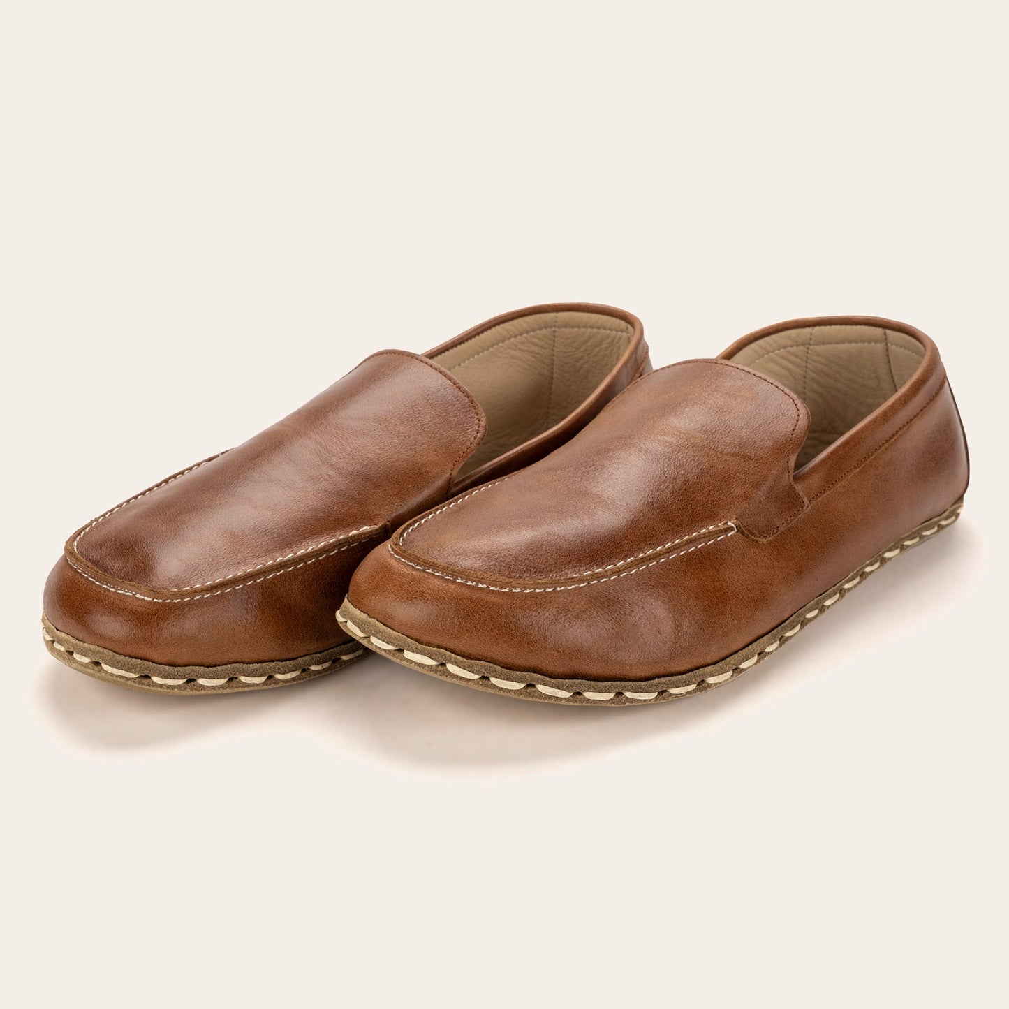 Women's Antique Brown Moccasins