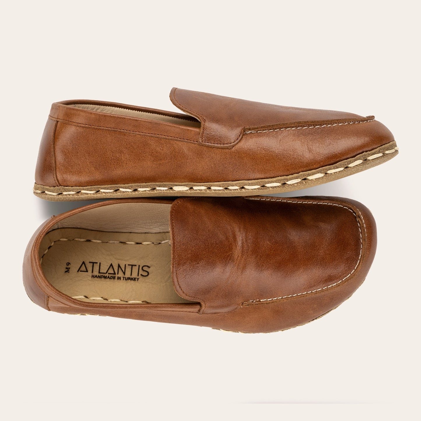Men's Antique Brown Moccasins