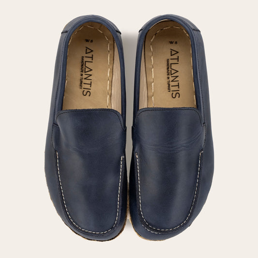 Women's Blue Moccasins