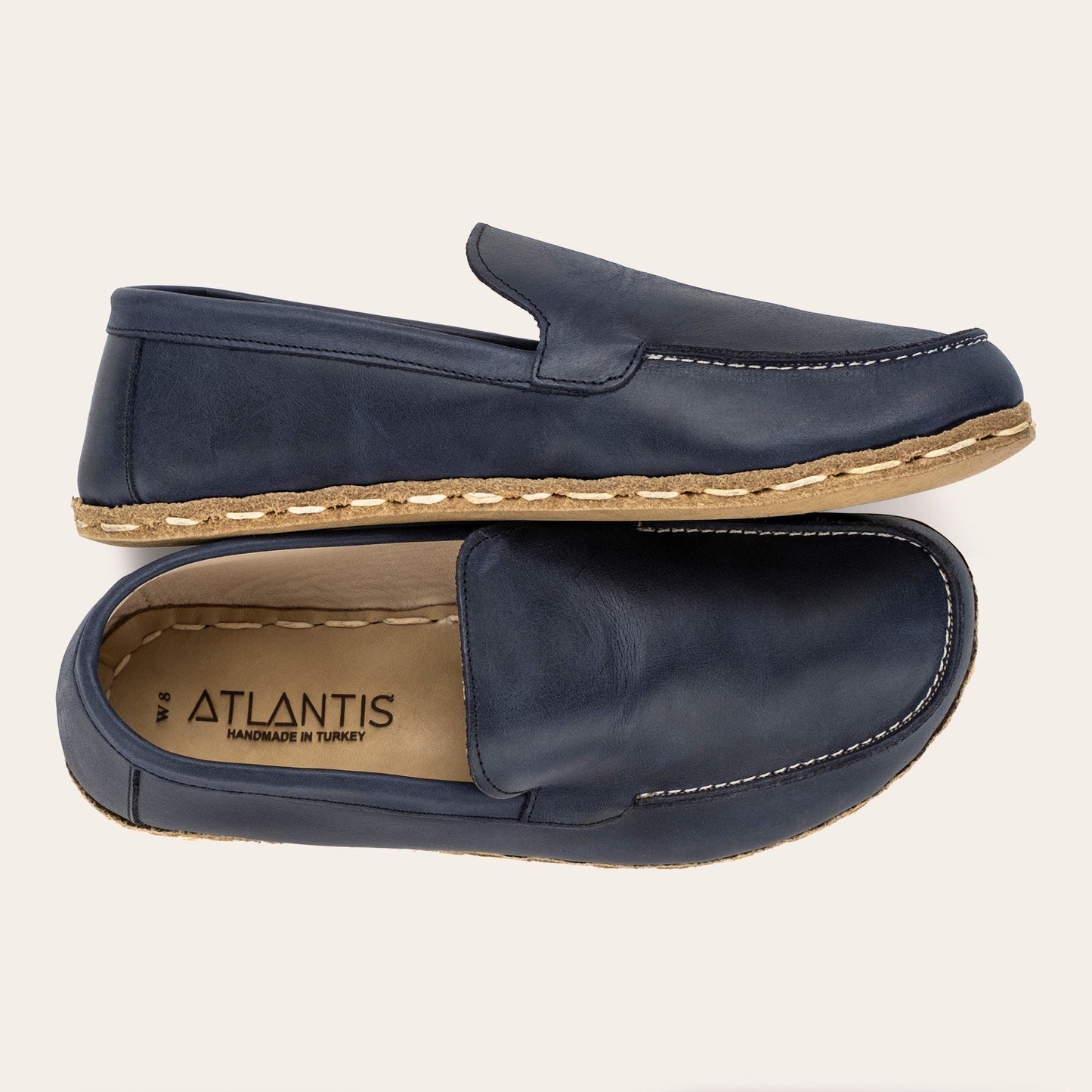 Women's Blue Moccasins