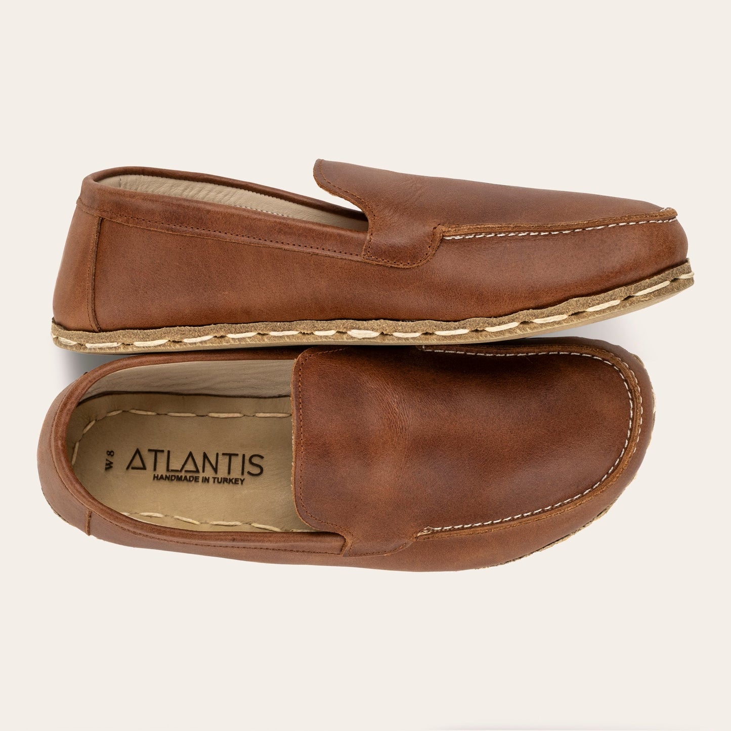 Women's Lion Brown Moccasins