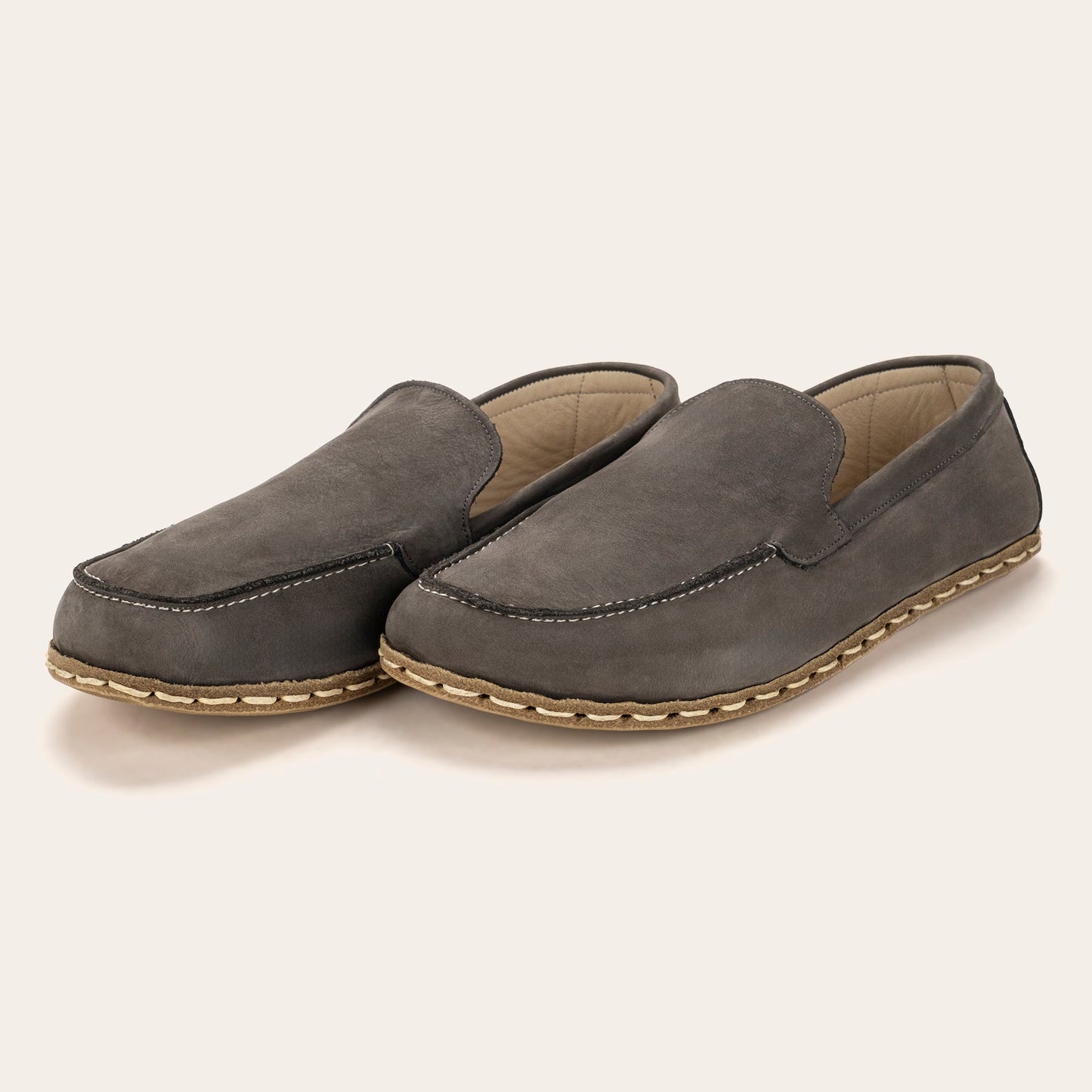 Men's Gray Moccasins