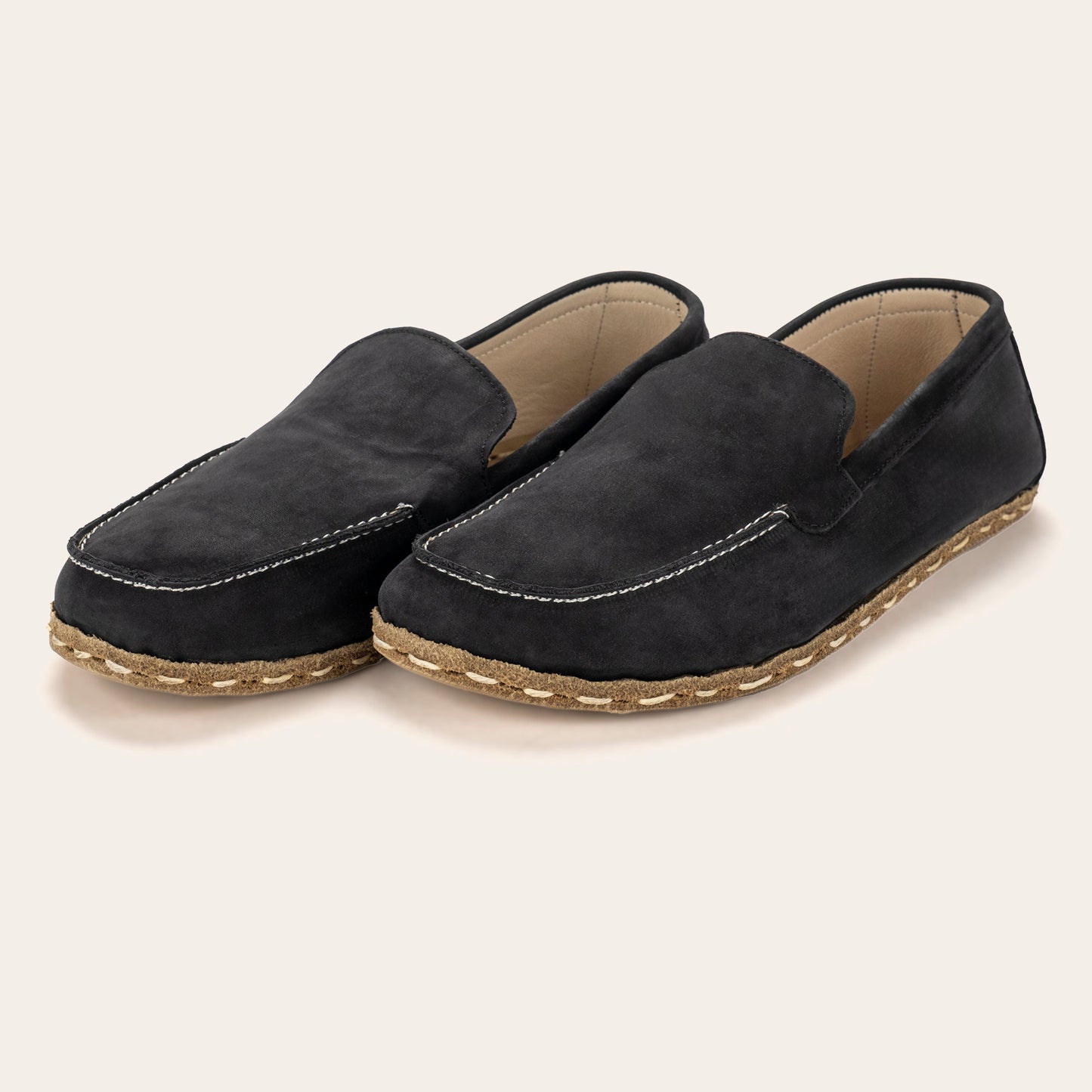 Women's Black Nubuck Moccasins