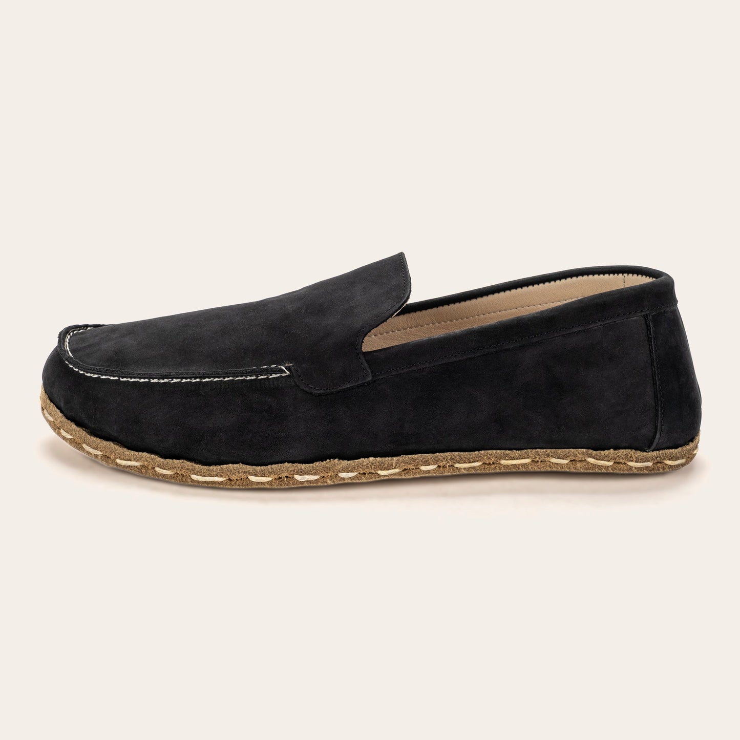 Women's Black Nubuck Moccasins