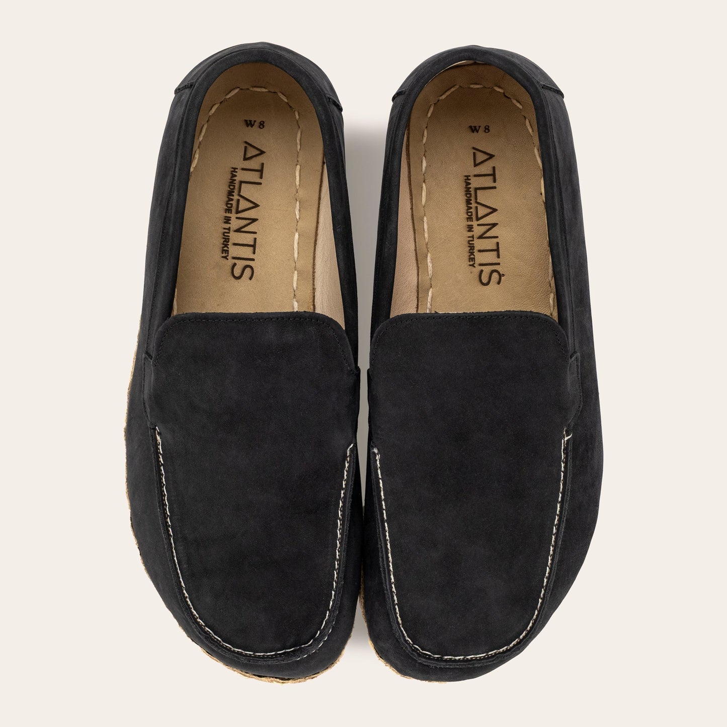 Women's Black Nubuck Moccasins