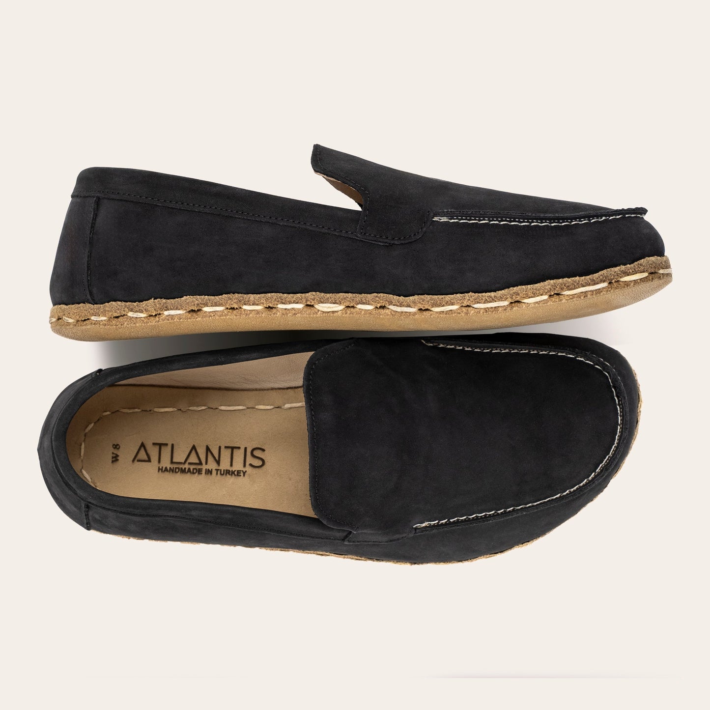 Women's Black Nubuck Moccasins