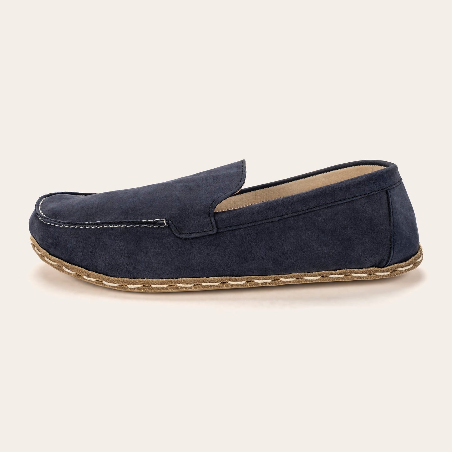 Women's Navy Nubuck Moccasins