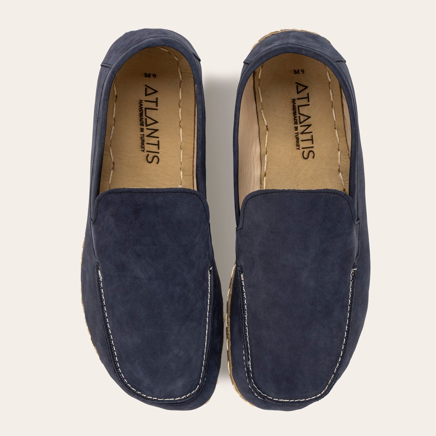 Women's Navy Nubuck Moccasins