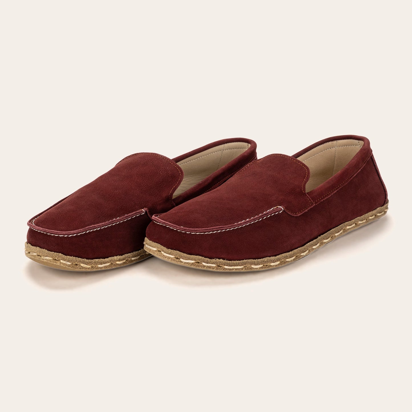 Women's Burgundy Moccasins