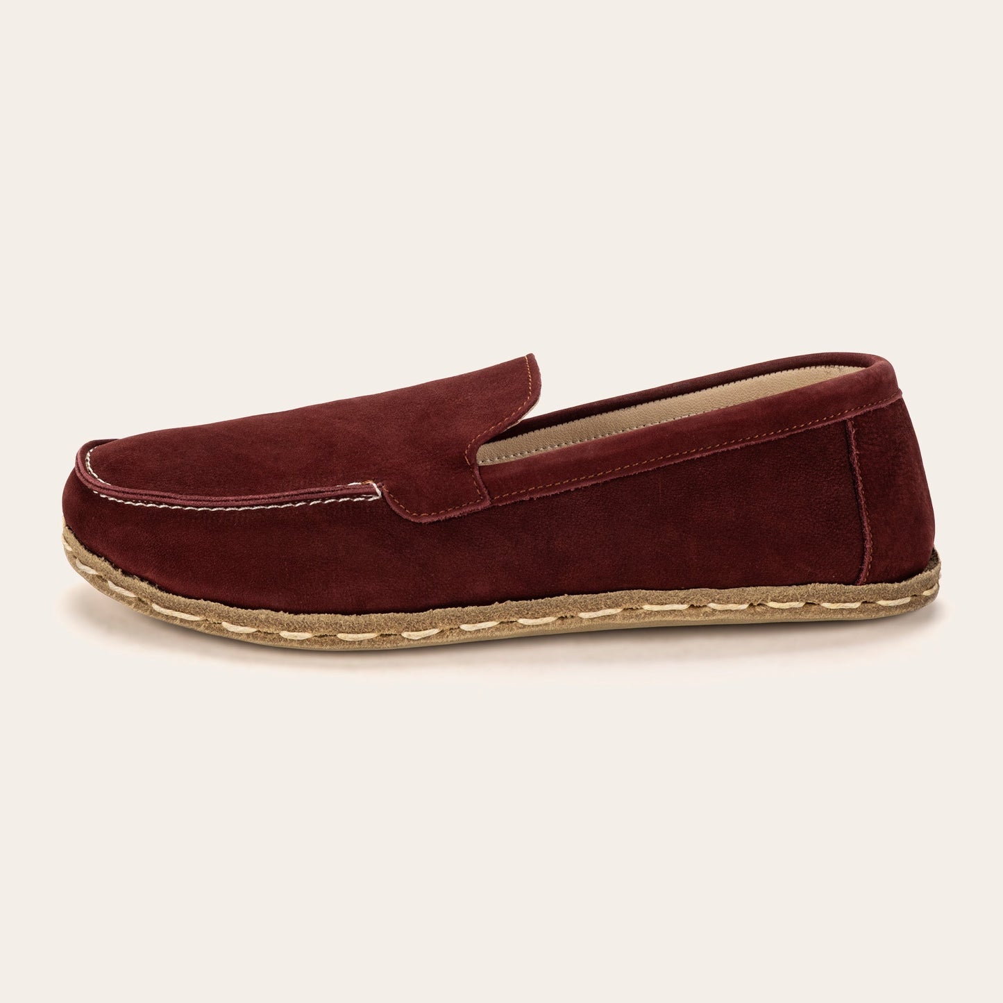 Women's Burgundy Moccasins