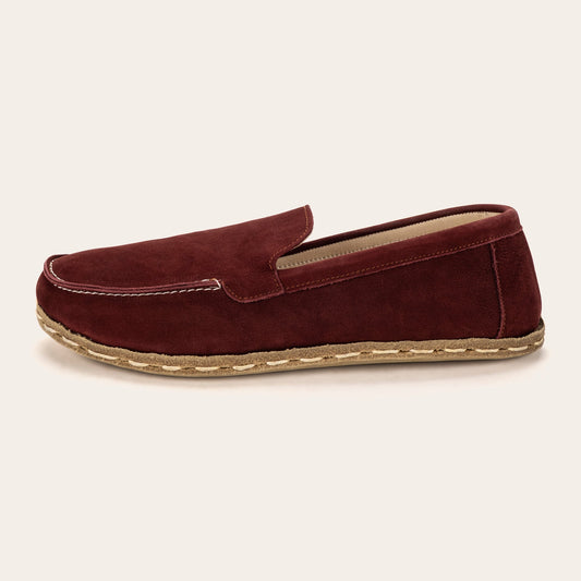 Men's Burgundy Moccasins