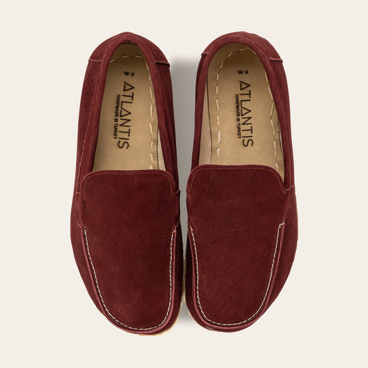Men's Burgundy Moccasins