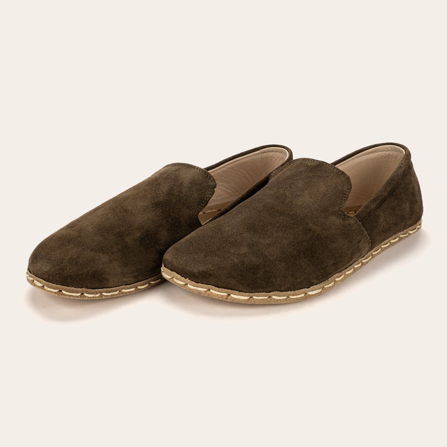 Men's Khaki Green Suede Minimalists