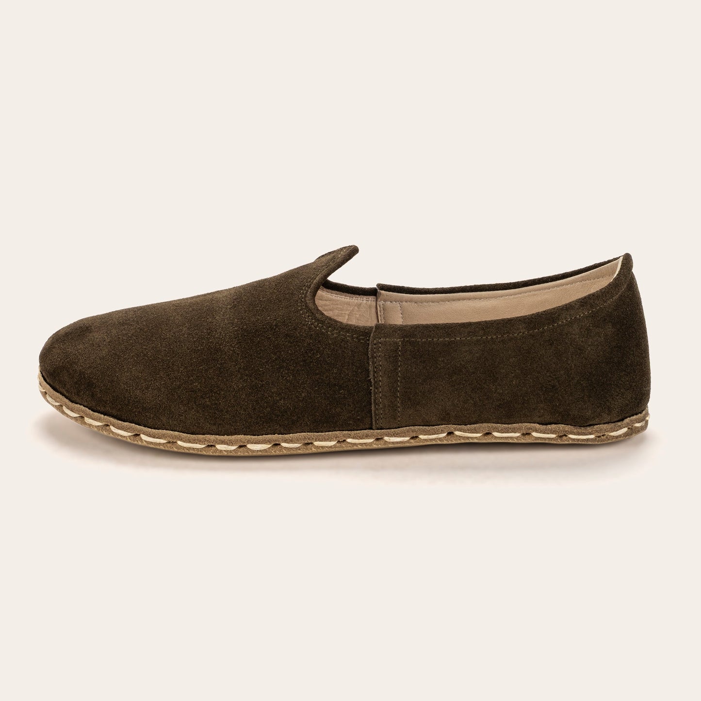 Women's Khaki Green Suede Barefoots