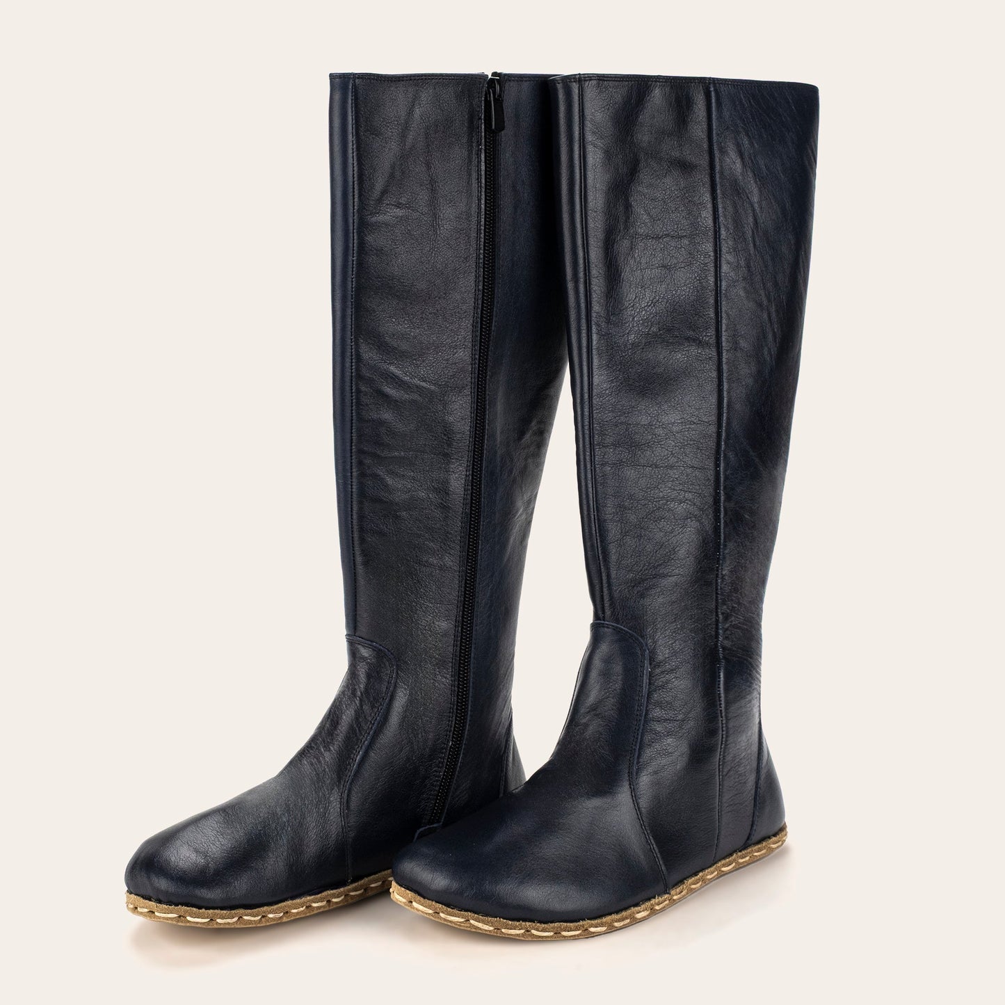 Women's Blue Barefoot Knee High Boots